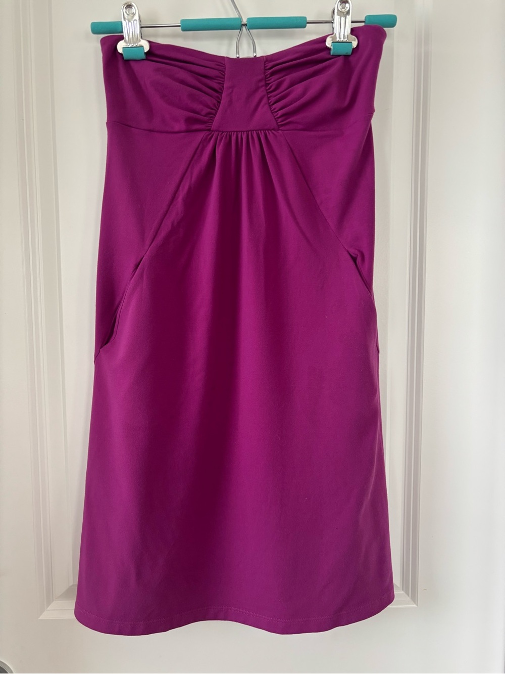 Susana Monaco Strapless Fuchsia Mini Dress